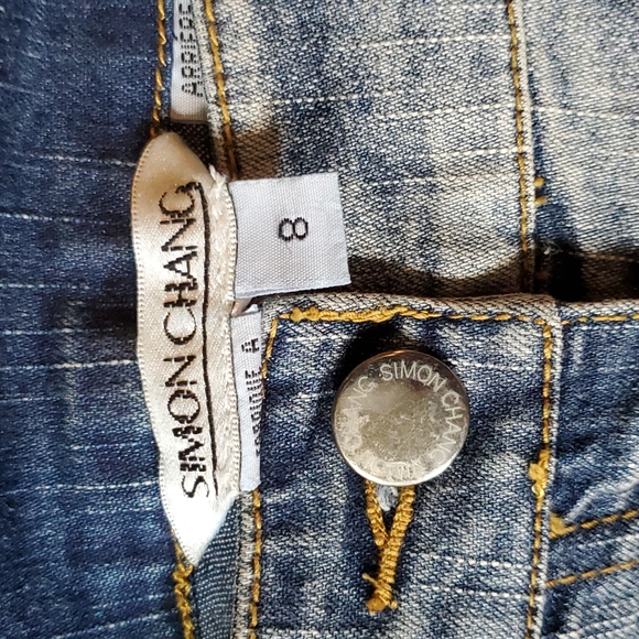 Simon Chang hand stiches jeans - Picture 2 of 8
